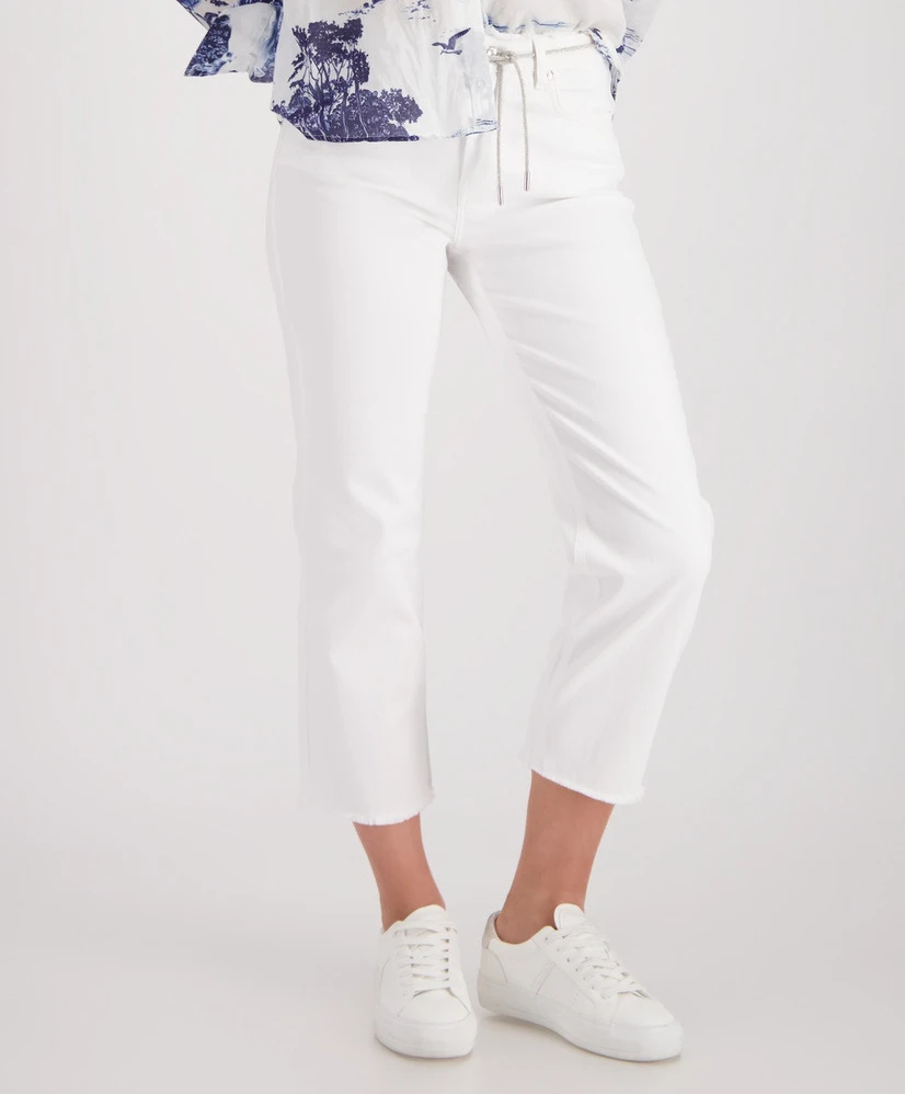 Monari Jeans 7/8 Straight Leg Belt