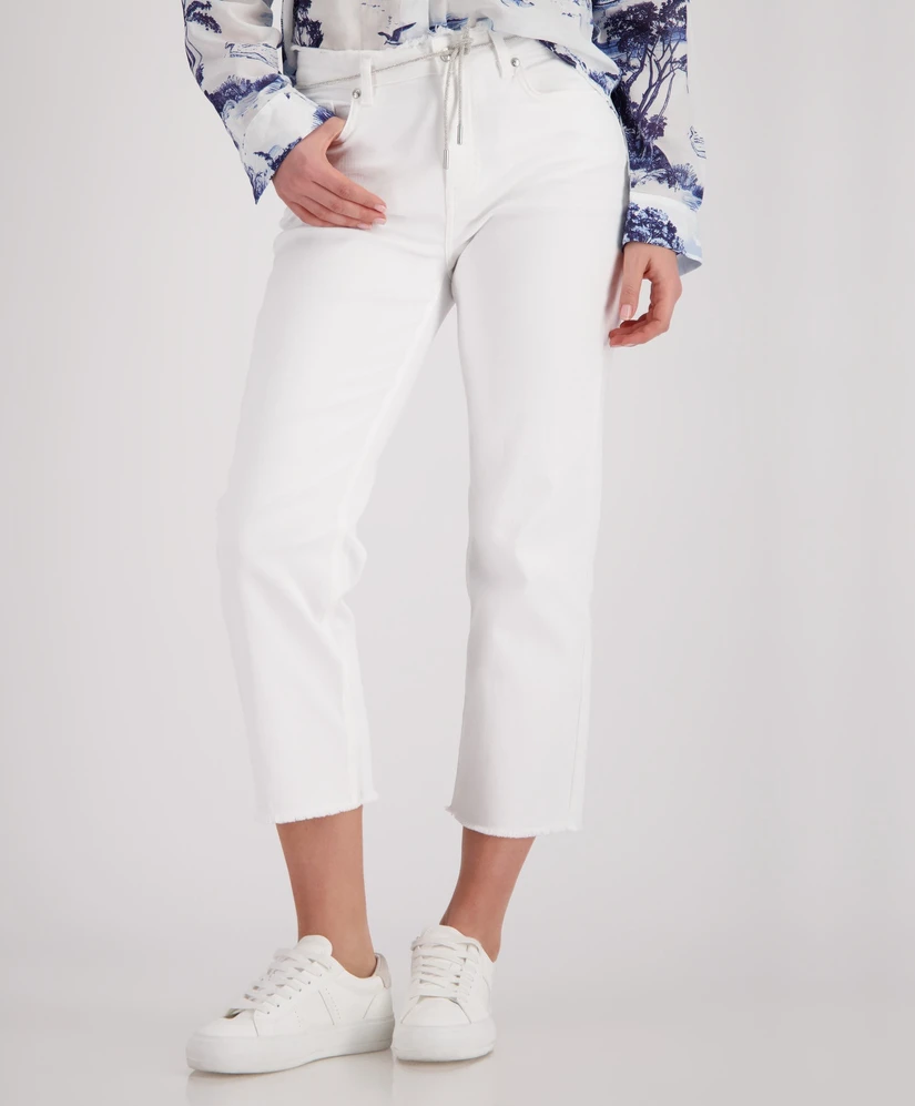Monari Jeans 7/8 Straight Leg Belt