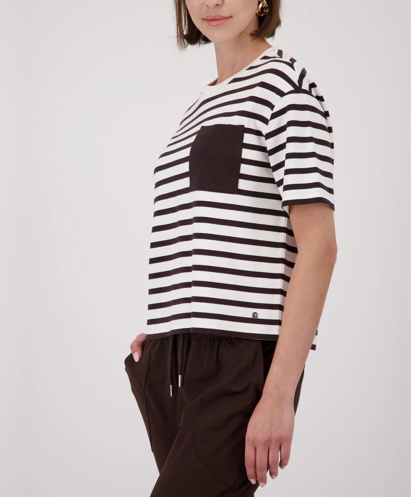 Monari T-shirt Gestreept