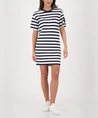 Monari T-shirt Jurk Gestreept