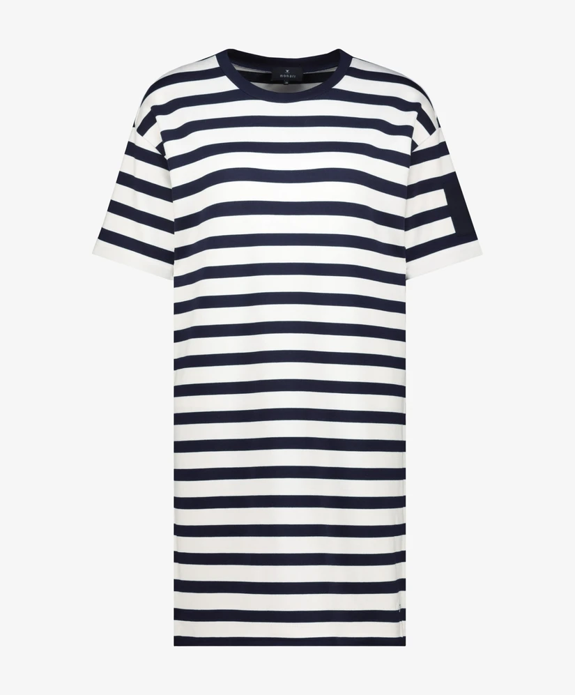 Monari T-shirt Jurk Gestreept