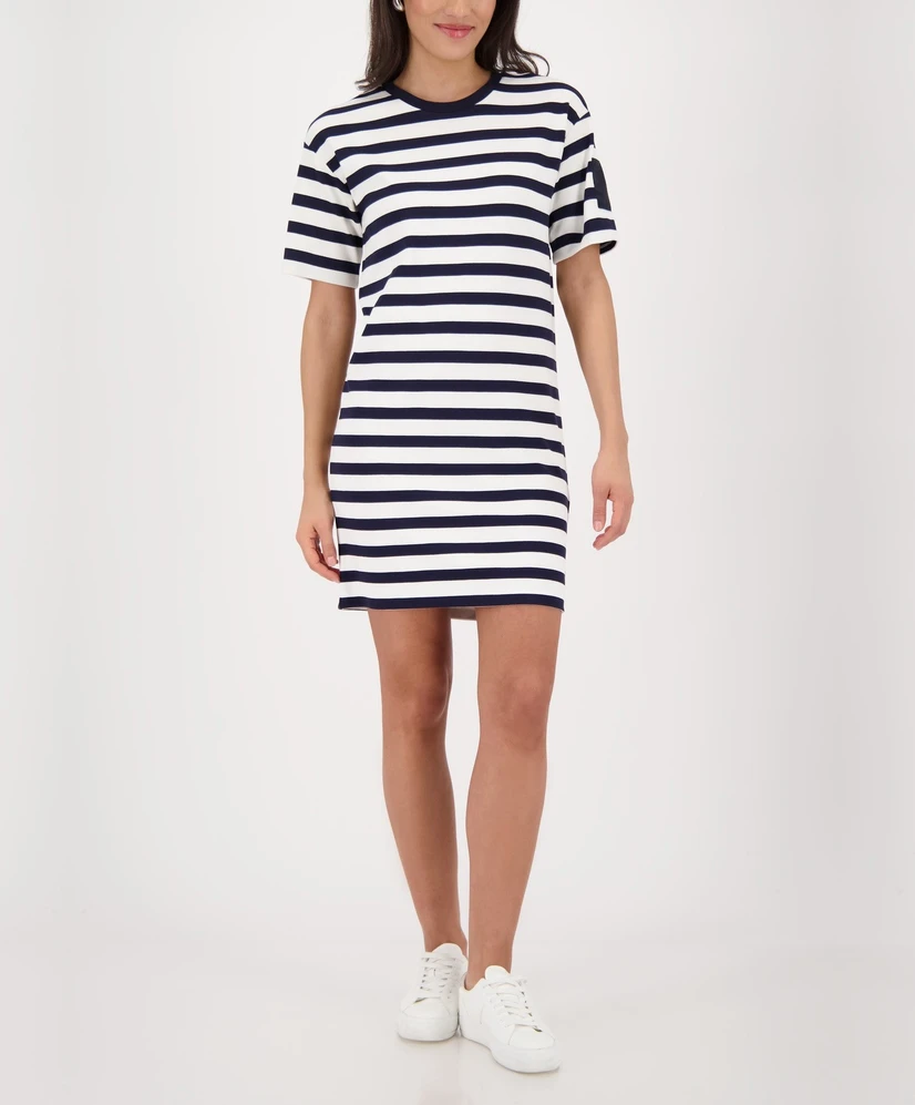 Monari T-shirt Jurk Gestreept