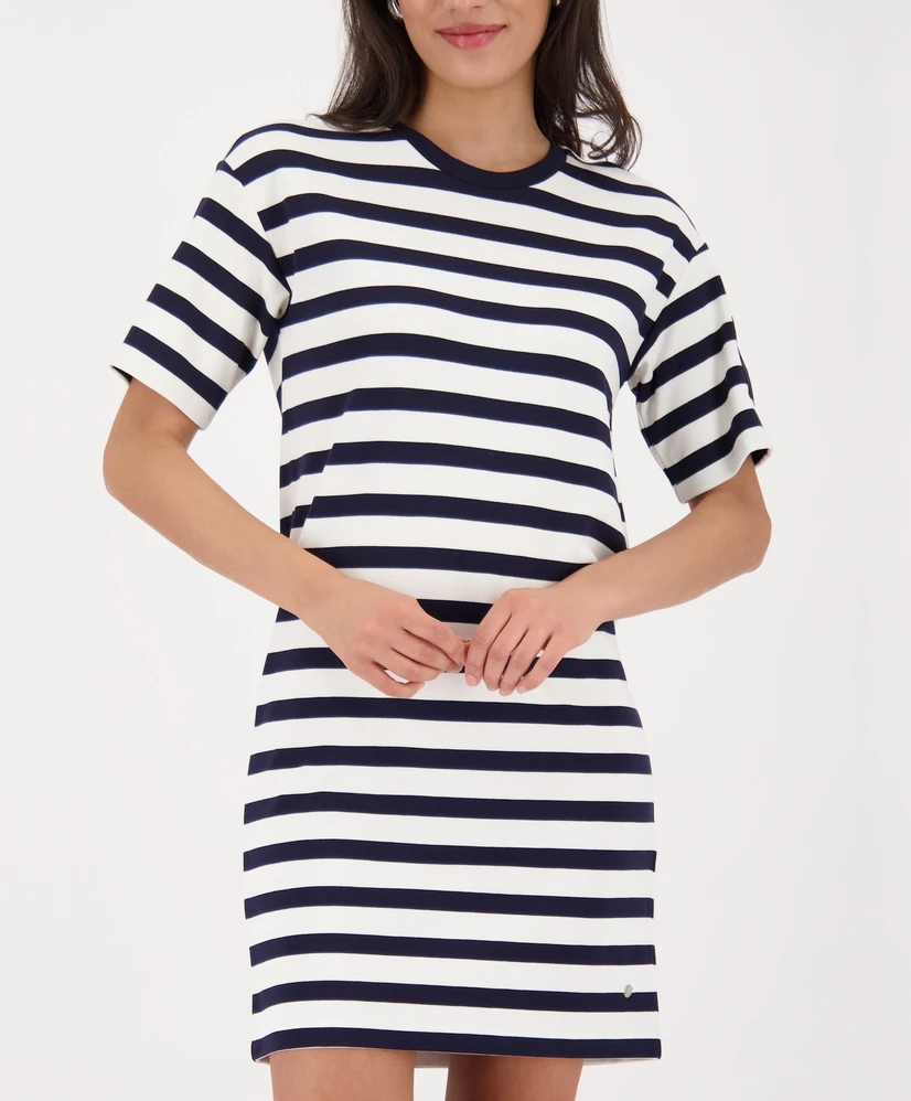 Monari T-shirt Jurk Gestreept