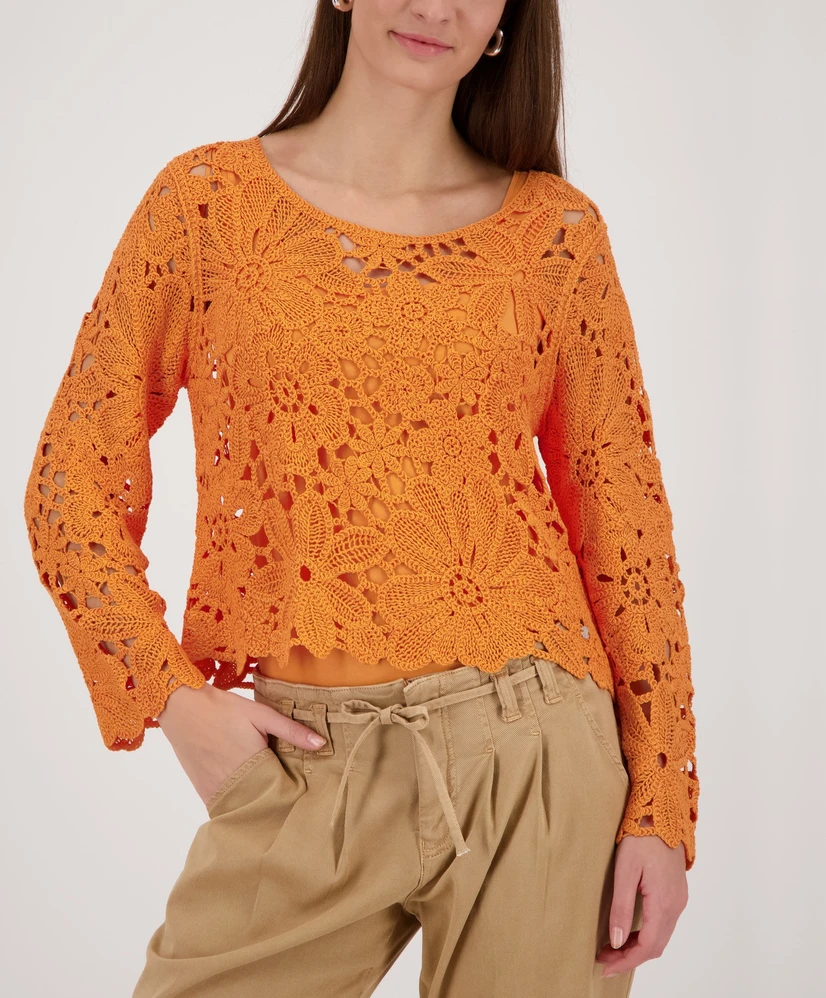Monari Trui Flower Gebreid