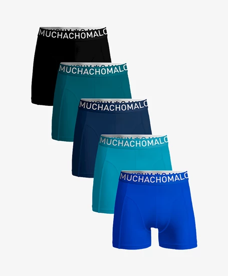 Muchachomalo Boxers Light Cotton Solid 5-Pack