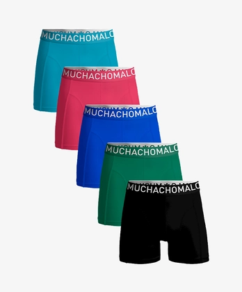 Muchachomalo Shorts Light Cotton Solid 5-Pack