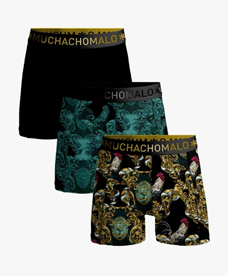 Muchachomalo Shorts Man Rooster 3-Pack