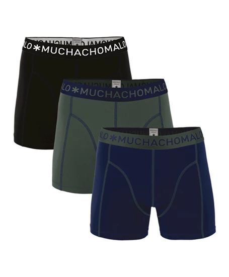 Muchachomalo Shorts Solid 3-Pack