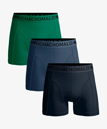 Muchachomalo Shorts Solid 3-pack
