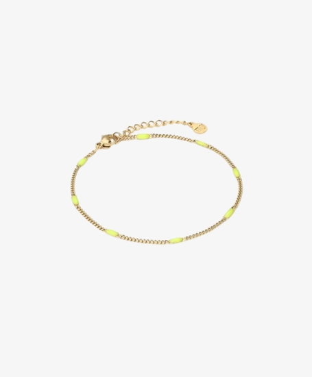 My Jewellery Armband Fine Chain Emaille Lime