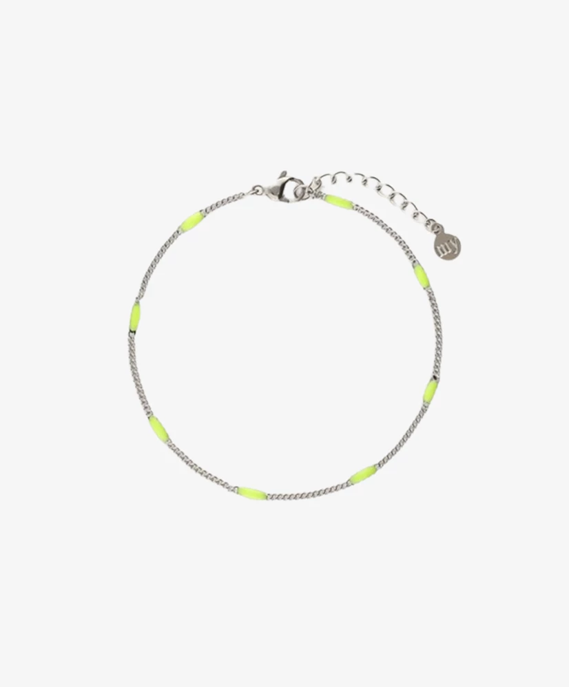 My Jewellery Armband Fine Chain Emaille Lime