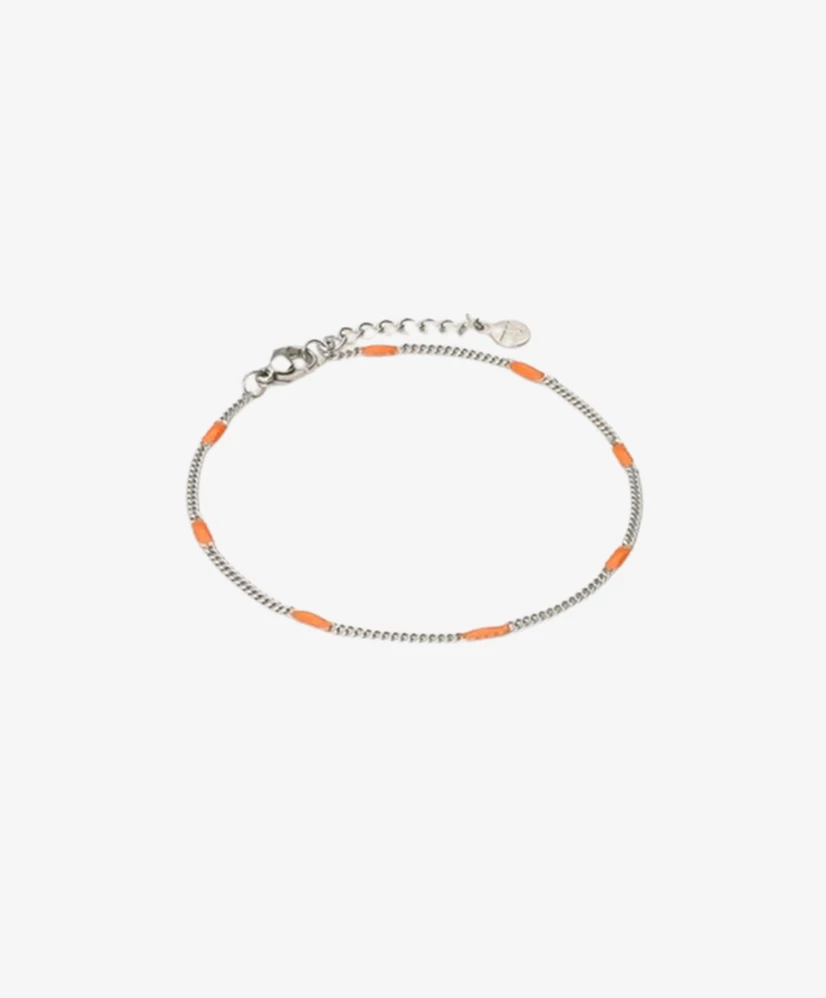 My Jewellery Armband Fine Chain Emaille Orange