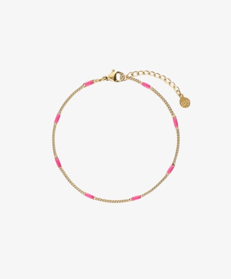 My Jewellery Armband Fine Chain Emaille Pink