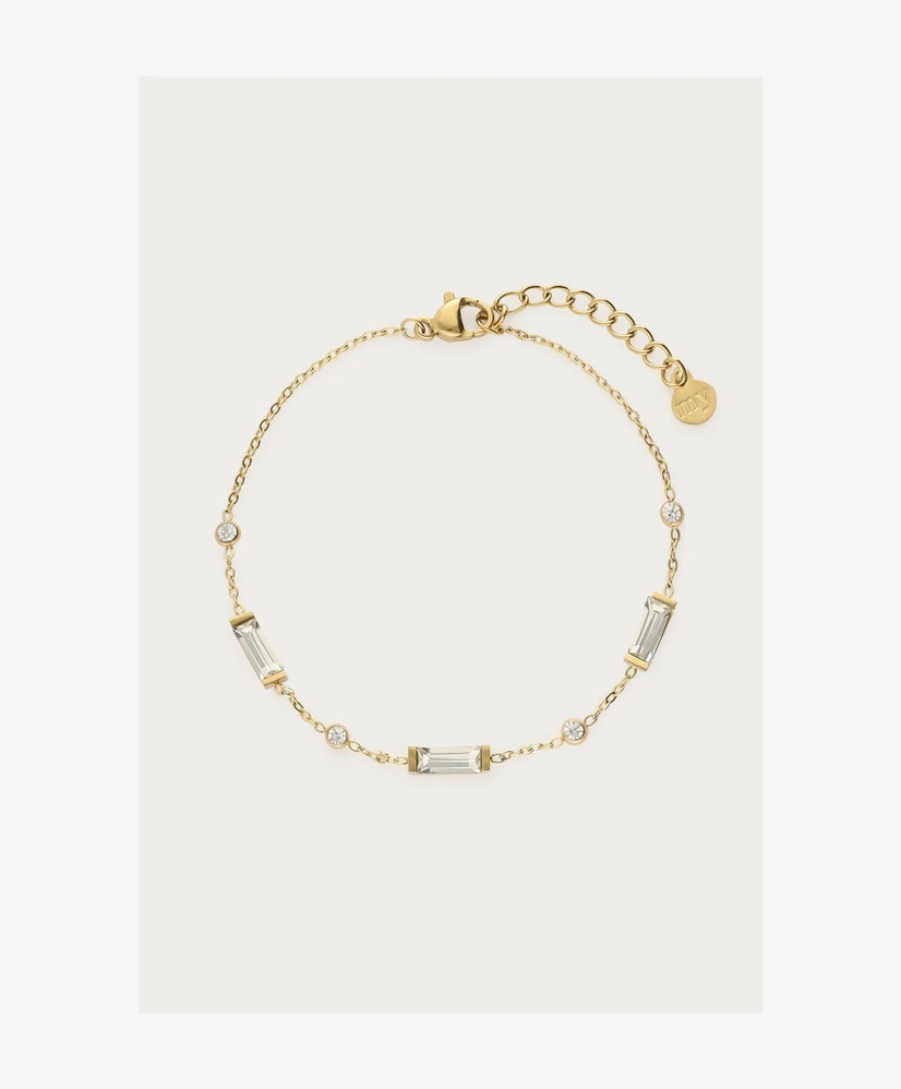 My Jewellery Armband Strass Vierkant