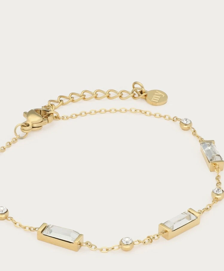 My Jewellery Armband Strass Vierkant