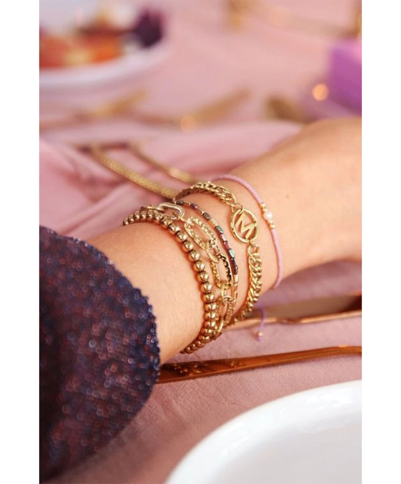 My Jewellery Armband Stretch Stalen Kralen