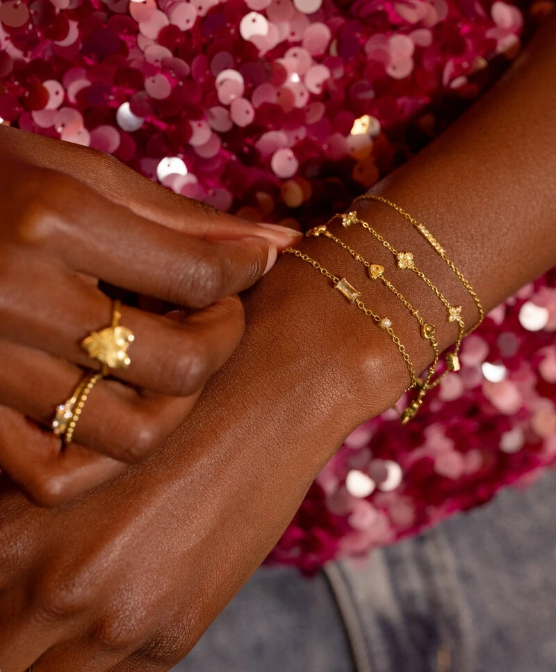 My Jewellery Armband Tiny Strass Pearl Charm