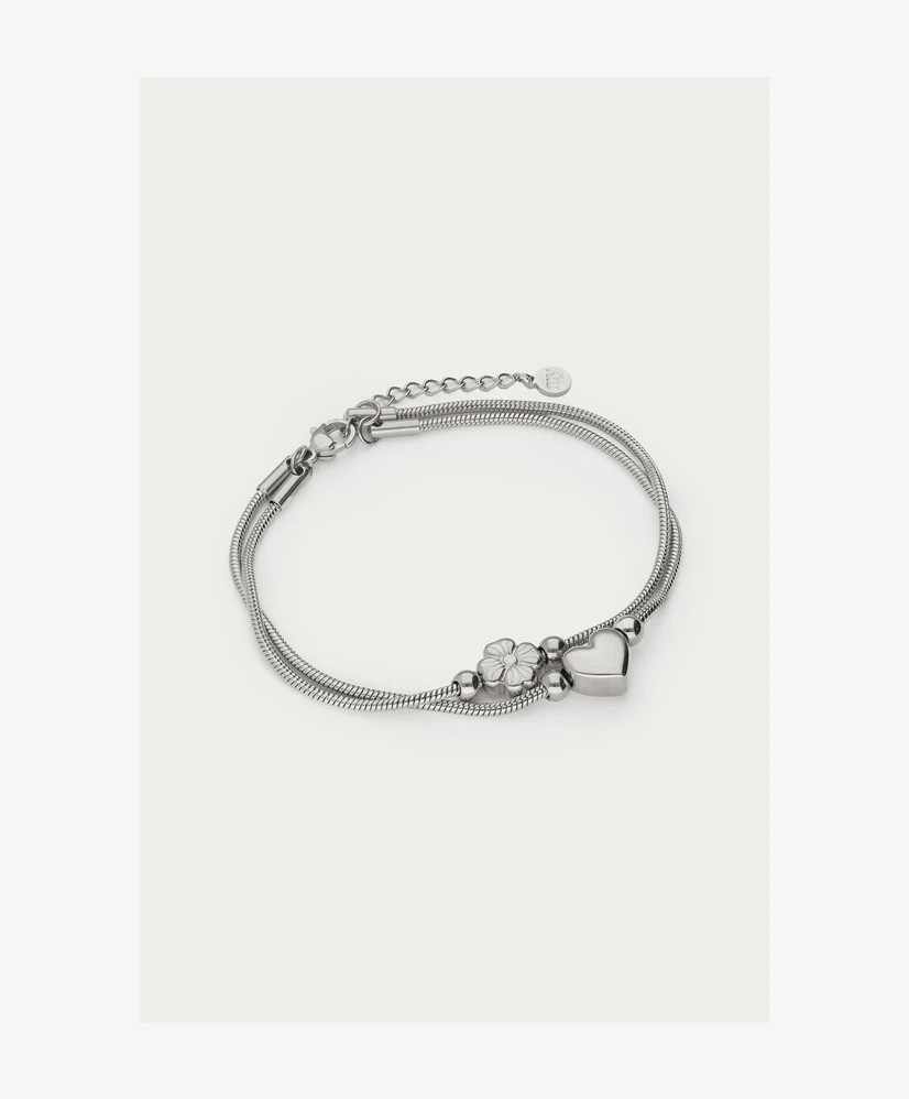 My Jewellery Dubbele Armband Hart & Klaver