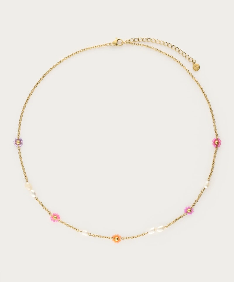 My Jewellery Ketting Flowers Pearl