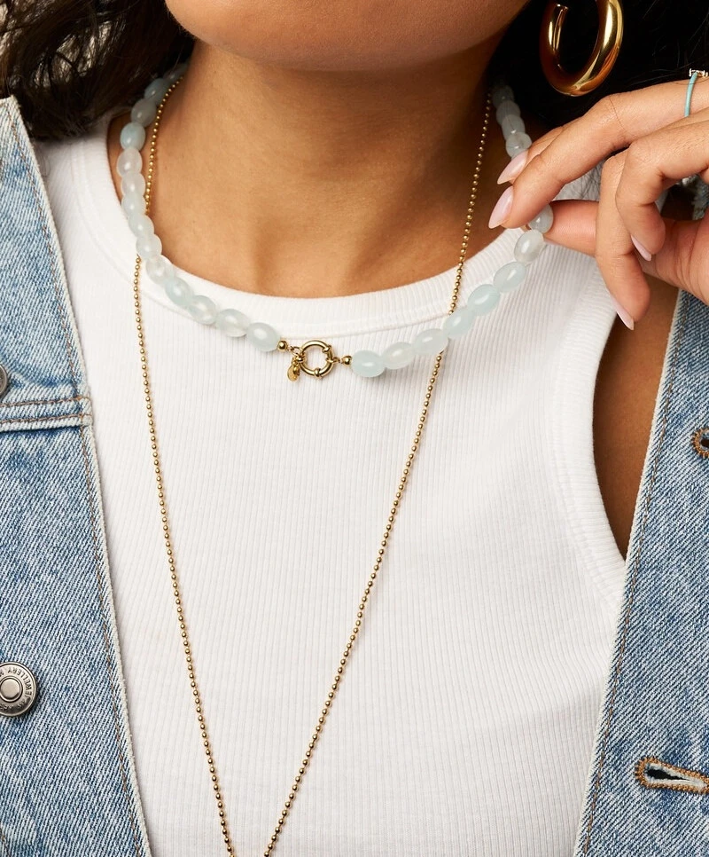 My Jewellery Ketting Kralen Light Blue