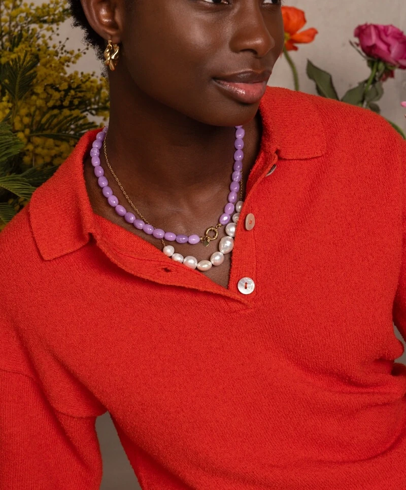 My Jewellery Ketting Kralen Lila