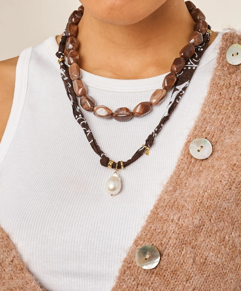 My Jewellery Ketting Kralen Ovaal