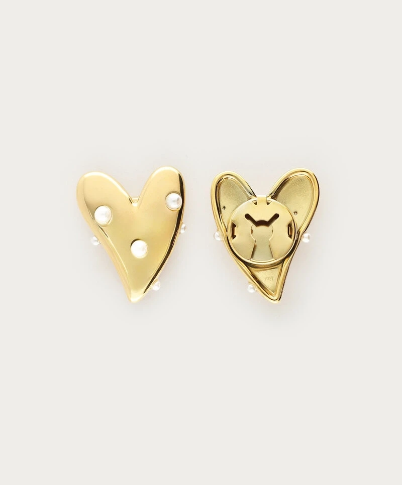 My Jewellery Knopen Heart Pearls