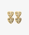 My Jewellery Oorbellen Double Heart Strass Colour