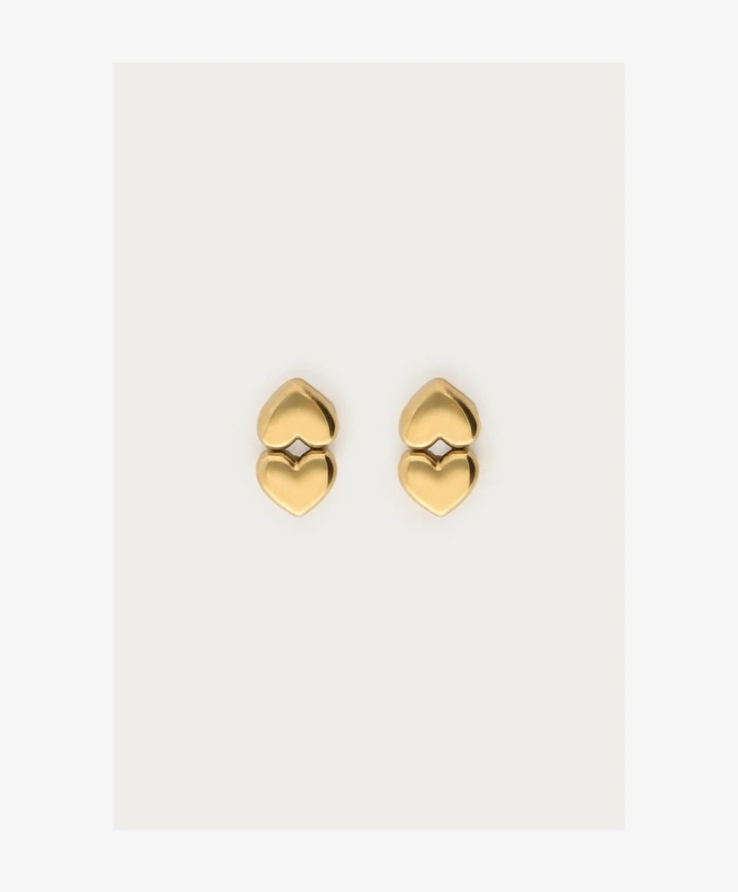 My Jewellery Oorbellen Dubbel Hart