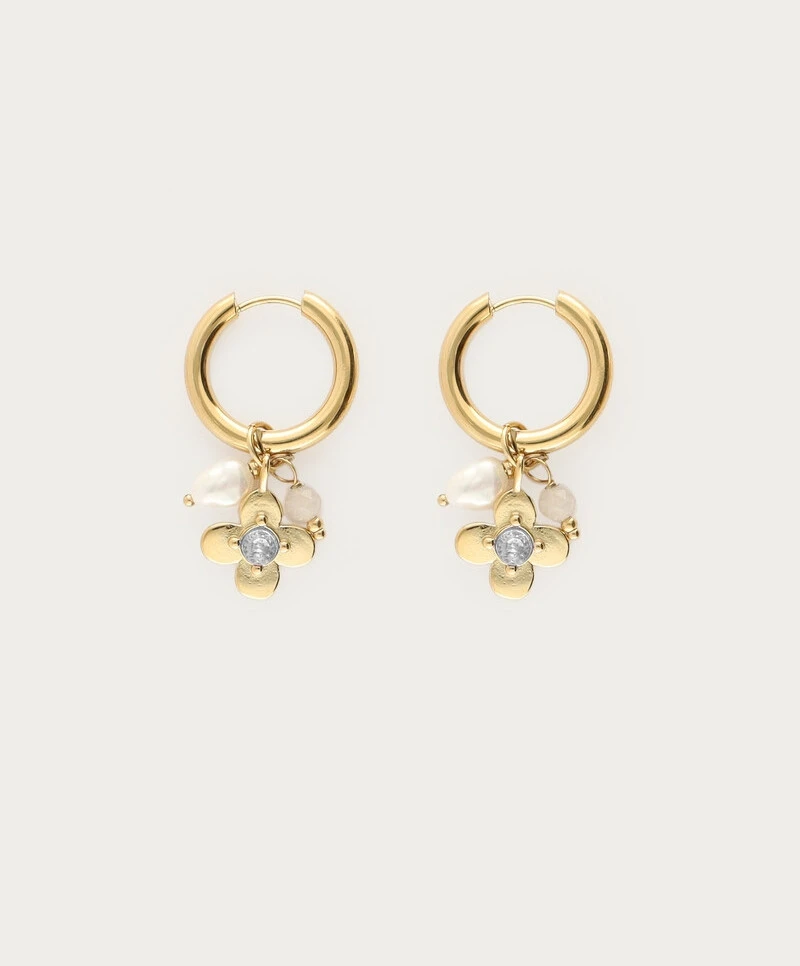 My Jewellery Oorbellen Flower Strass