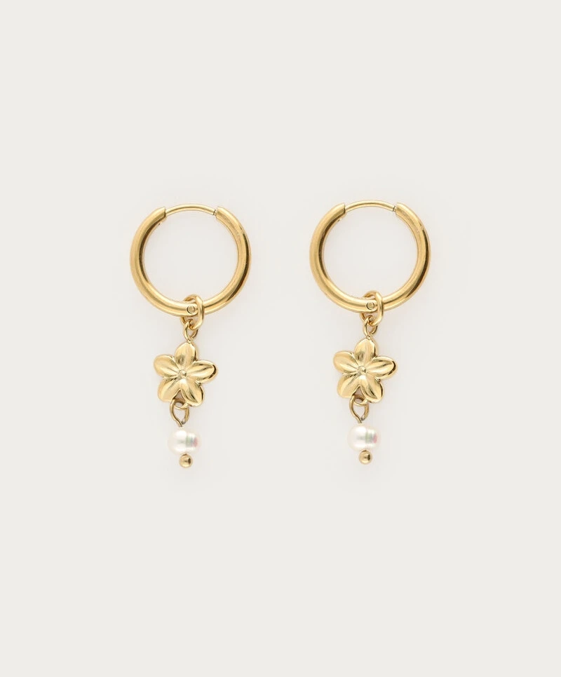 My Jewellery Oorbellen Hibiscus Pearl