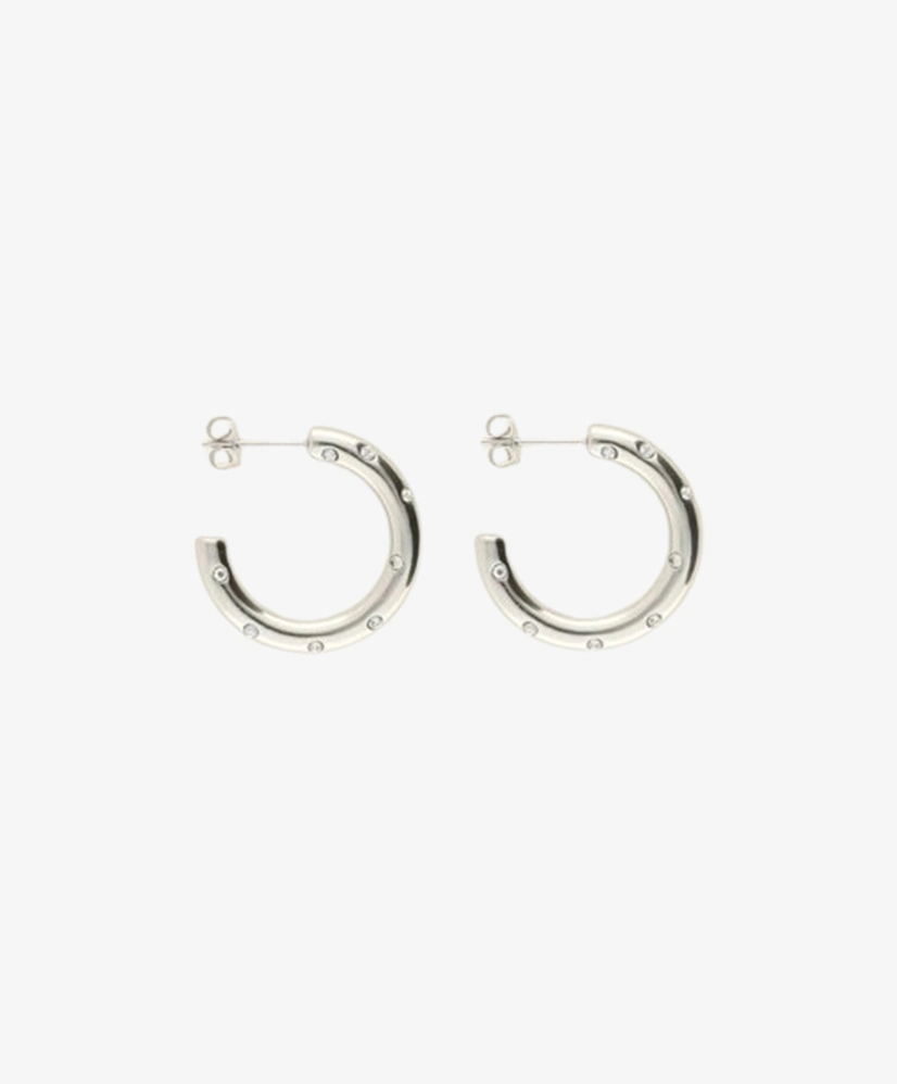 My Jewellery Oorbellen Hoop Strass Irregular