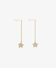 My Jewellery Oorbellen Pull Star Strass Chain