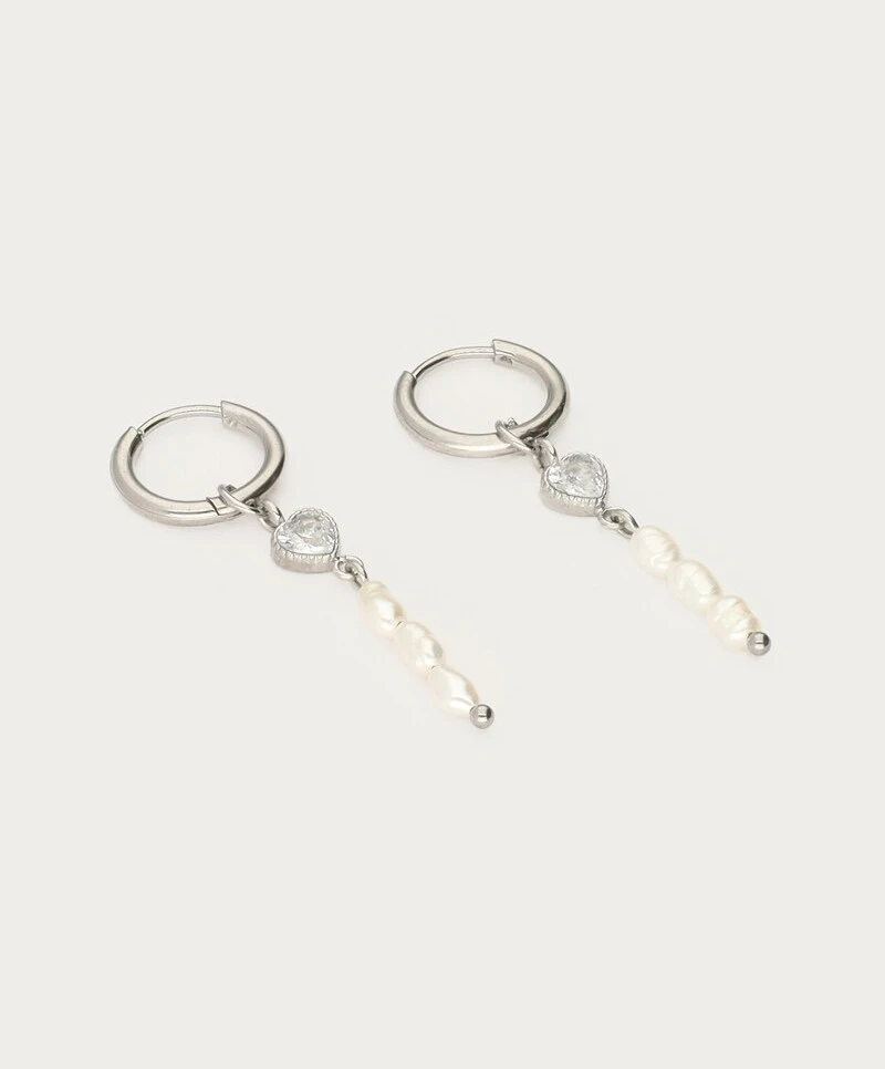 My Jewellery Oorbellen Strass Heart