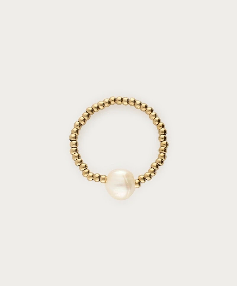 My Jewellery Ring Dots Pearl Elastic