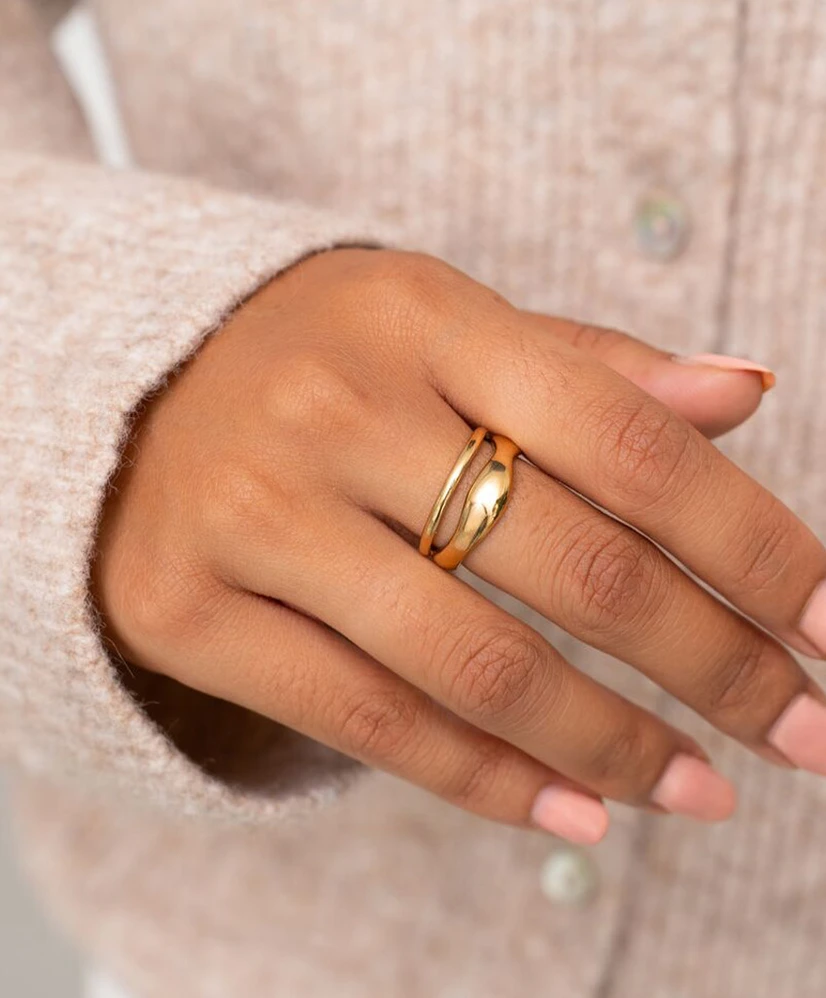 My Jewellery Ring Double Organic Shape