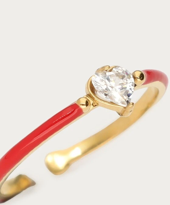 My Jewellery Ring Fine Red