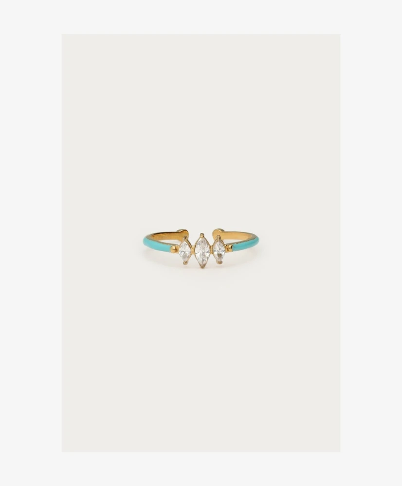My Jewellery Ring Fine Strass Blue