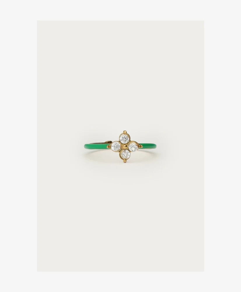 My Jewellery Ring Fine Strass Clover
