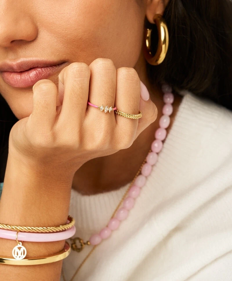 My Jewellery Ring Fine Strass Pink