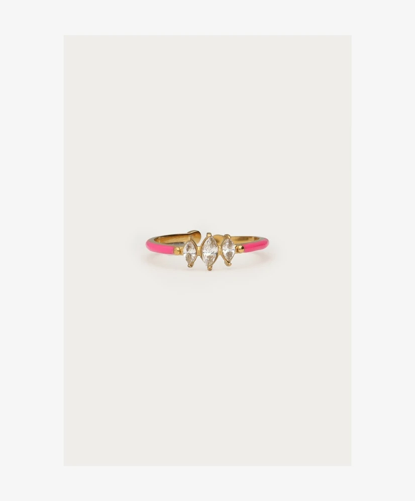 My Jewellery Ring Fine Strass Pink