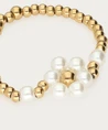 My Jewellery Ring Flower Pearl Elastic