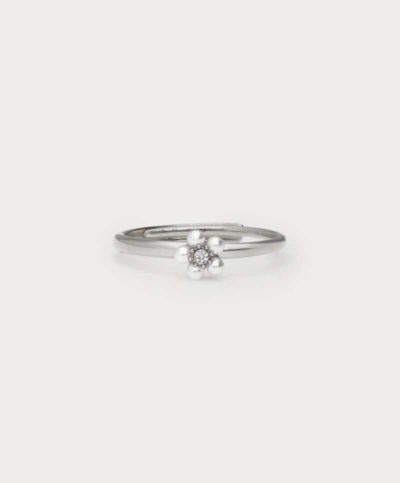 My Jewellery Ring Flower Pearl