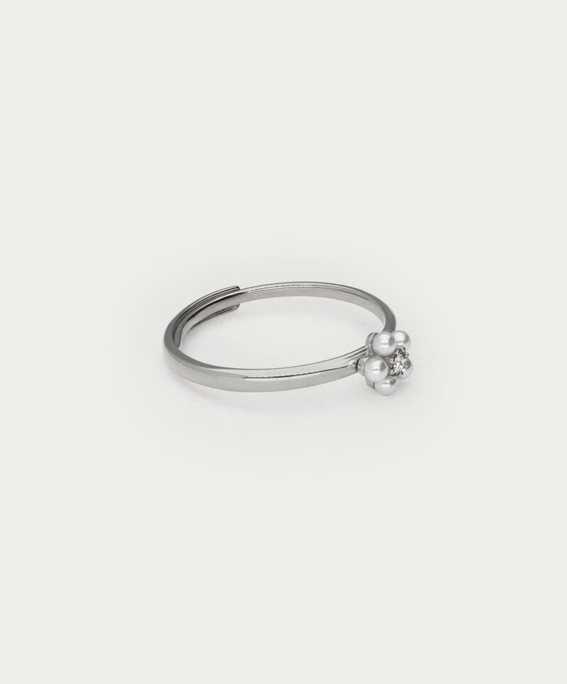 My Jewellery Ring Flower Pearl