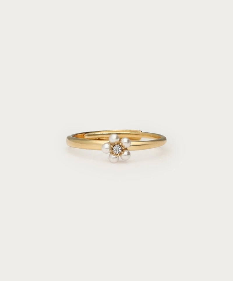 My Jewellery Ring Flower Pearl