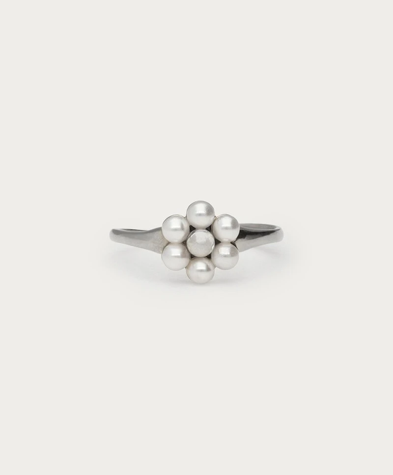 My Jewellery Ring Flower Pearls