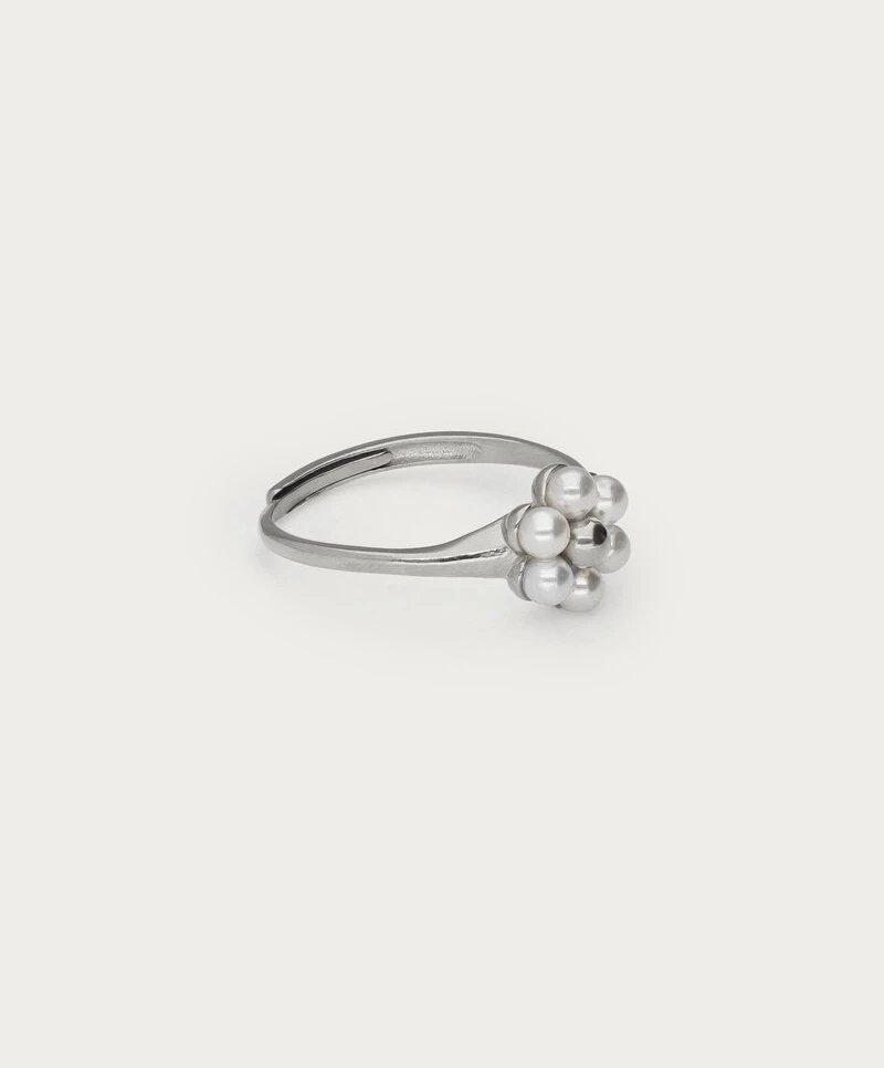 My Jewellery Ring Flower Pearls