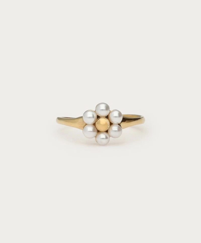 My Jewellery Ring Flower Pearls