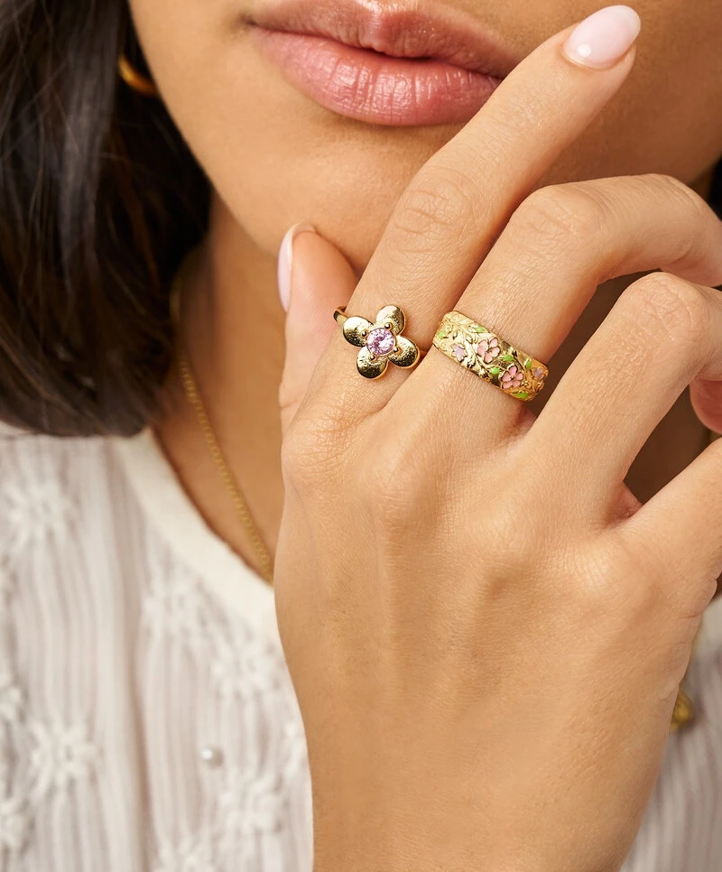 My Jewellery Ring Flower Strass