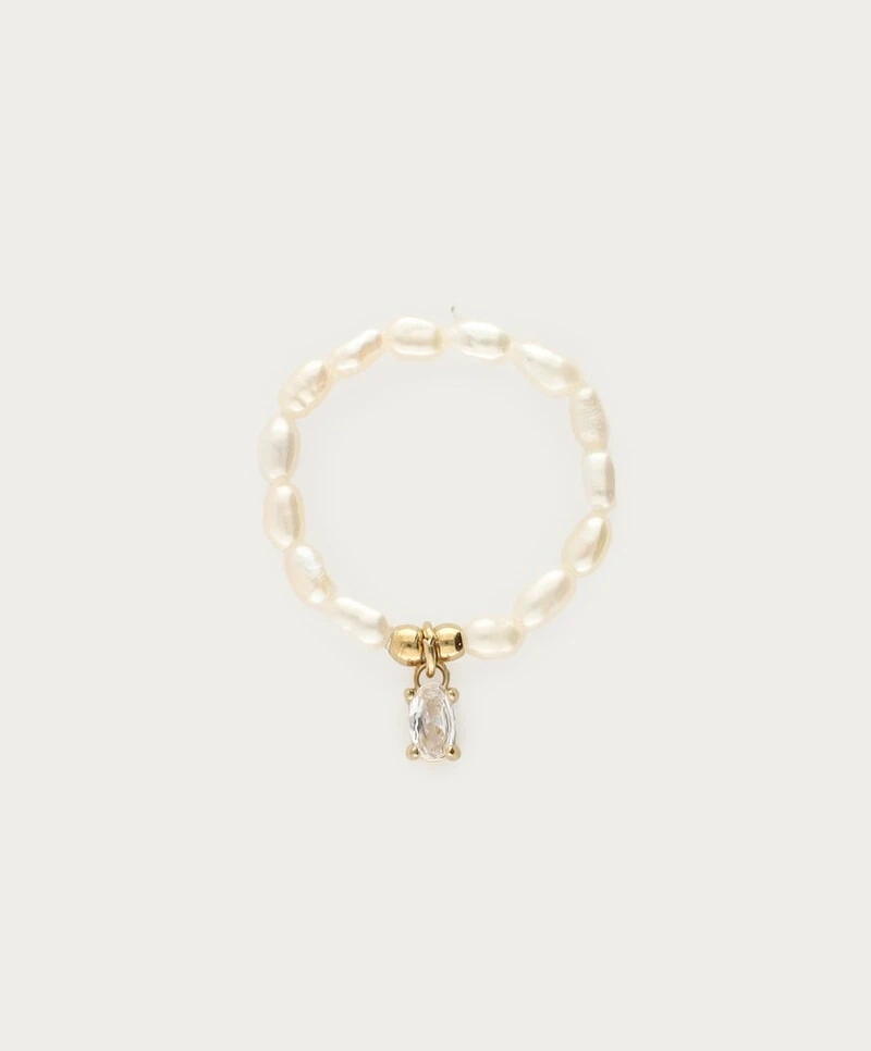 My Jewellery Ring Pearls Strass Elastic